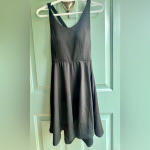 Black strappy back Sleeveless Dress, size‎ large youth, small women’s.